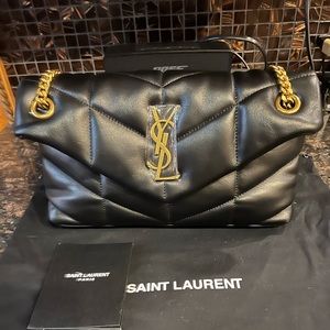 Genuine leather Lou Lou puffer bag